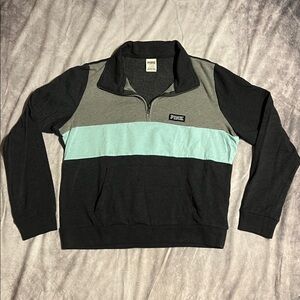Victoria's Secret Pink Charcoal and Gray Sweatshirt